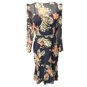 NWT Floral Ruffle Dress